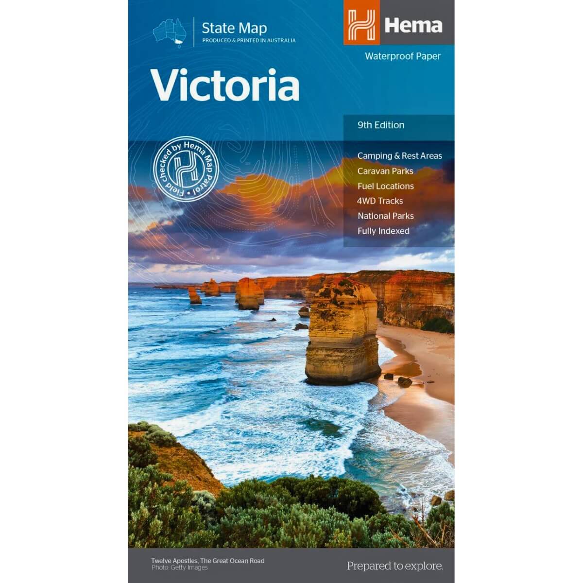 Hema Victoria State Map