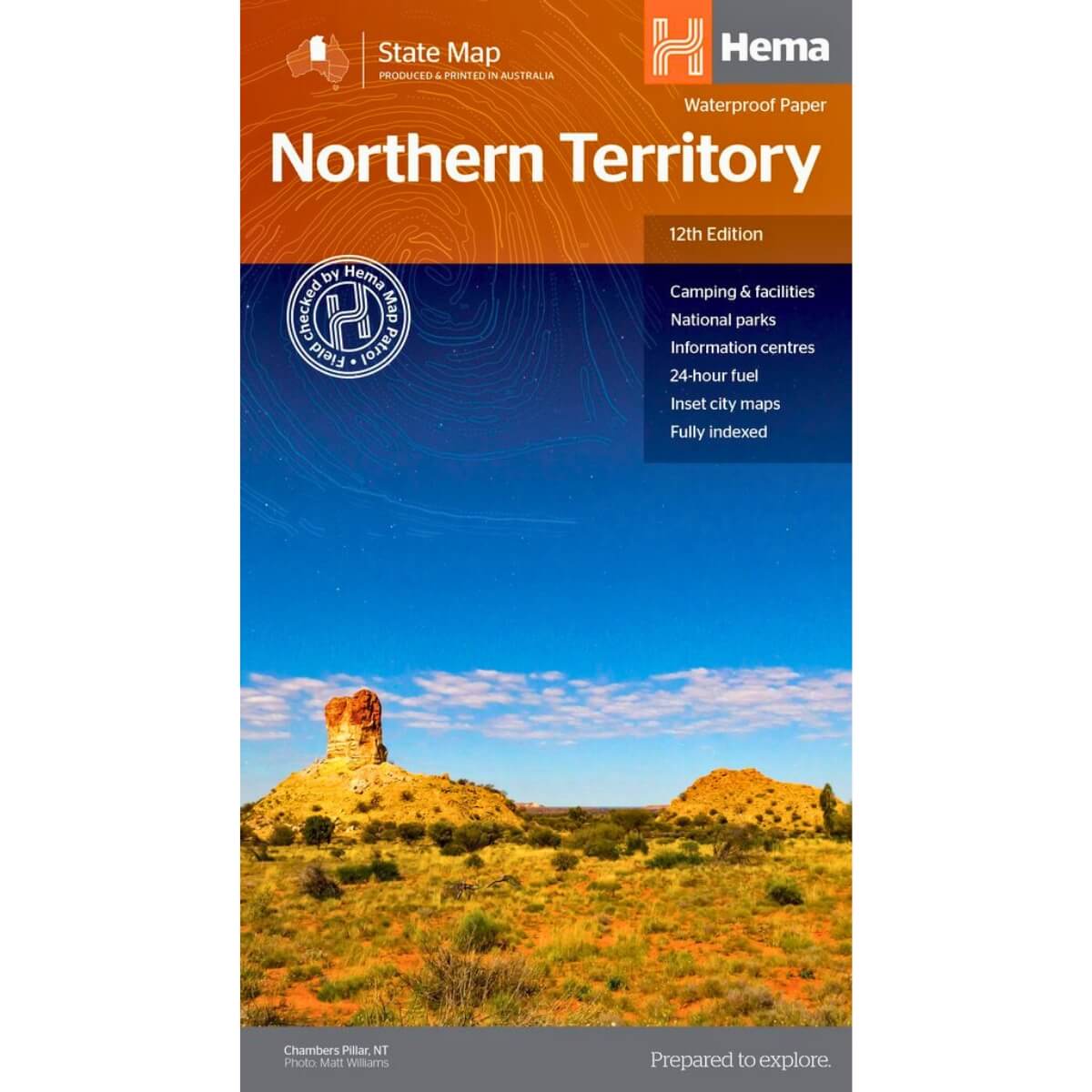 Hema Northern Territory State Map