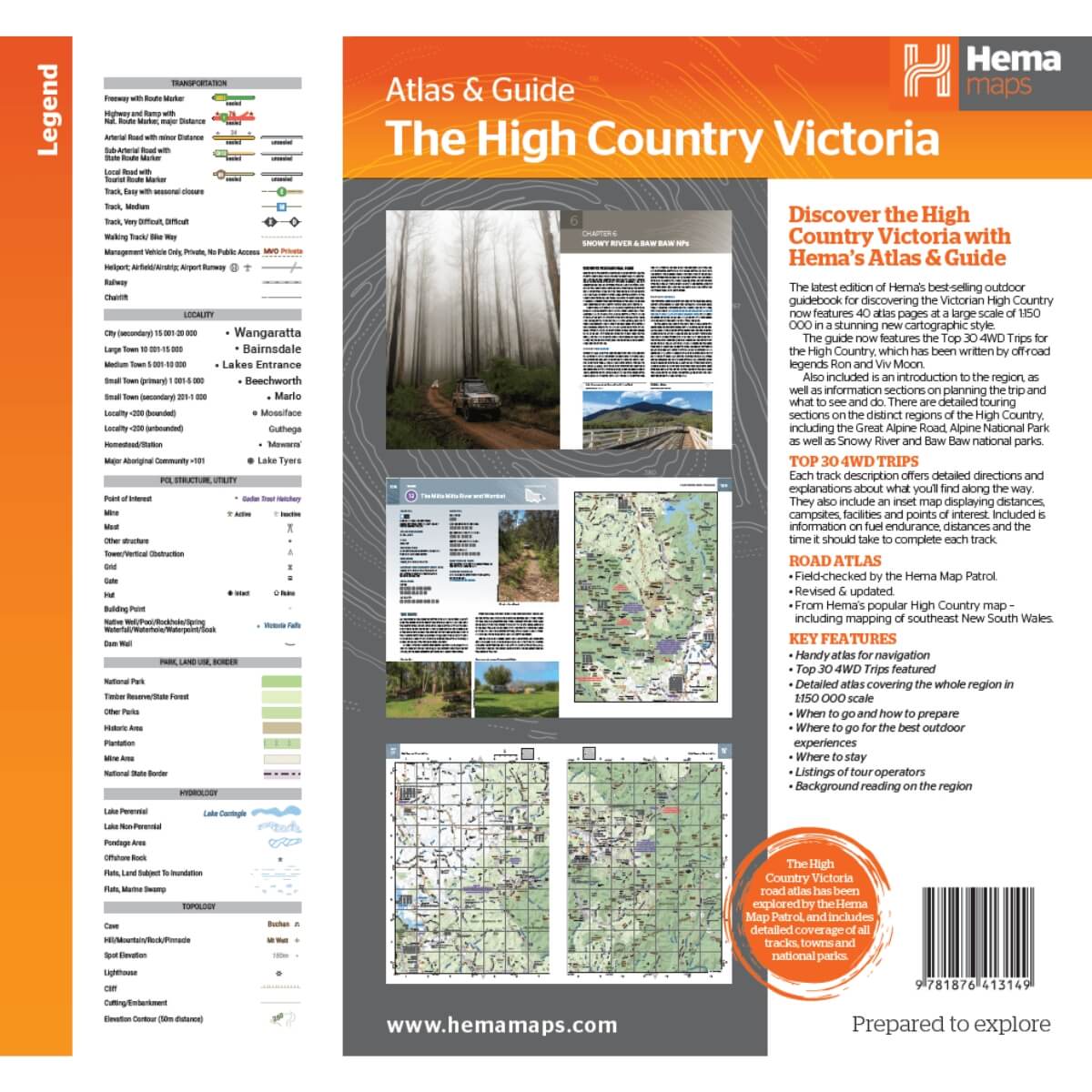 Hema High Country Victoria Atlas & Guide