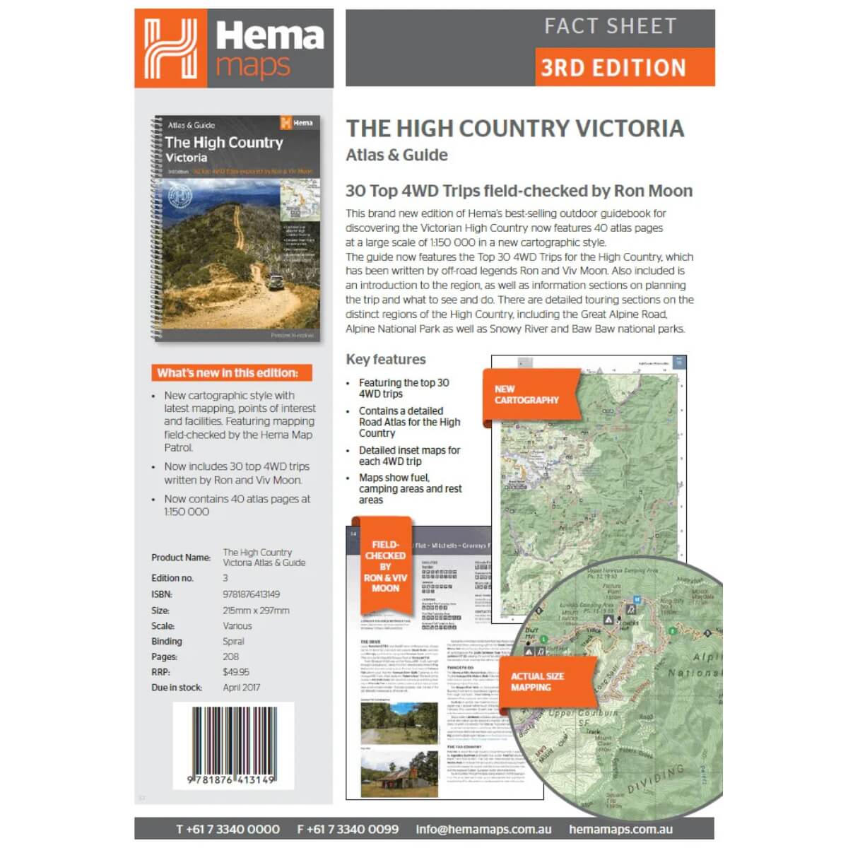 Hema High Country Victoria Atlas & Guide