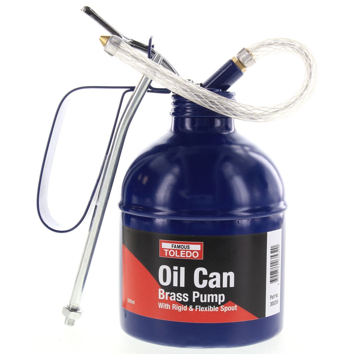 Toledo Oil Can Brass Pump 500ml