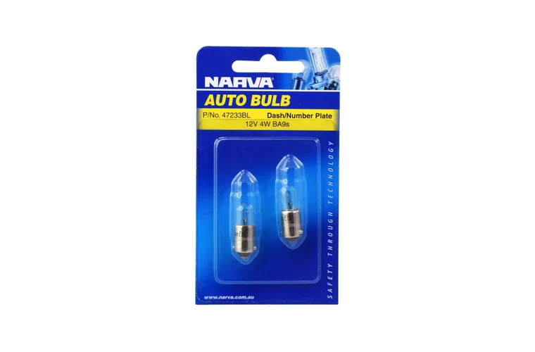 Narva 12V 4W Ba9S T4W Incandescent Globes
