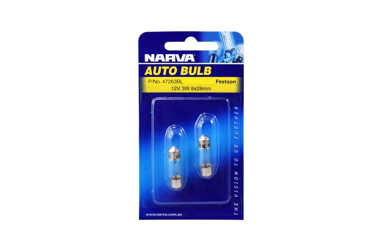 Narva 12V 3W SV7-8 Festoon Globes