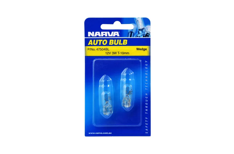 Narva 12V 3W W2.1 X 9.5D W3W Wedge Globes