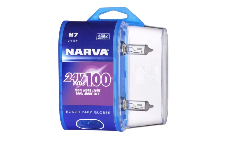 Narva H7 24V 70W Plus 100 Long Life Headlight Globes 2 per pack