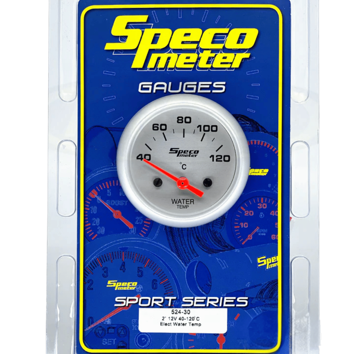 Speco Meter Electric Water Temperature Gauge 2"