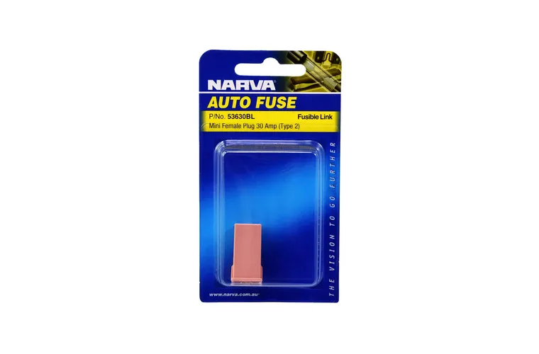 Narva 30 Amp Pink Mini Female Fusible Links - Plug In