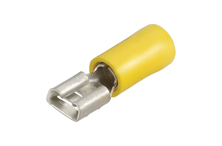 Narva 6.3 X 0.8mm Female Blade Terminal Yellow 12 Pack