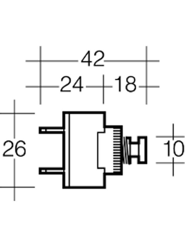 Narva Momentary (On) Push Button Switch