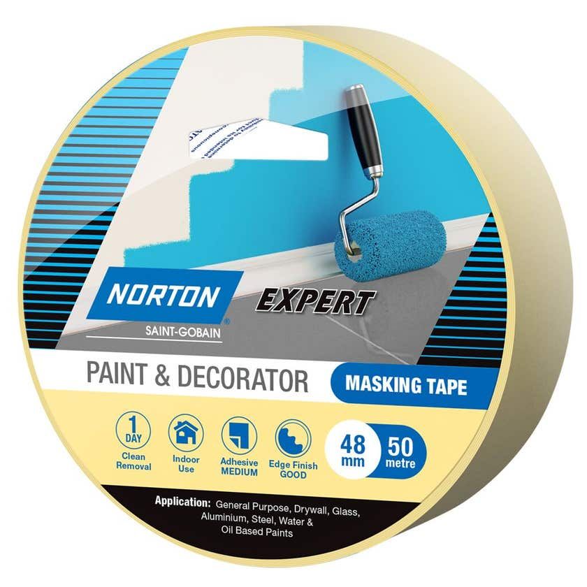 Norton Expert Paint & Decorator Masking Tape 24mm x 50M