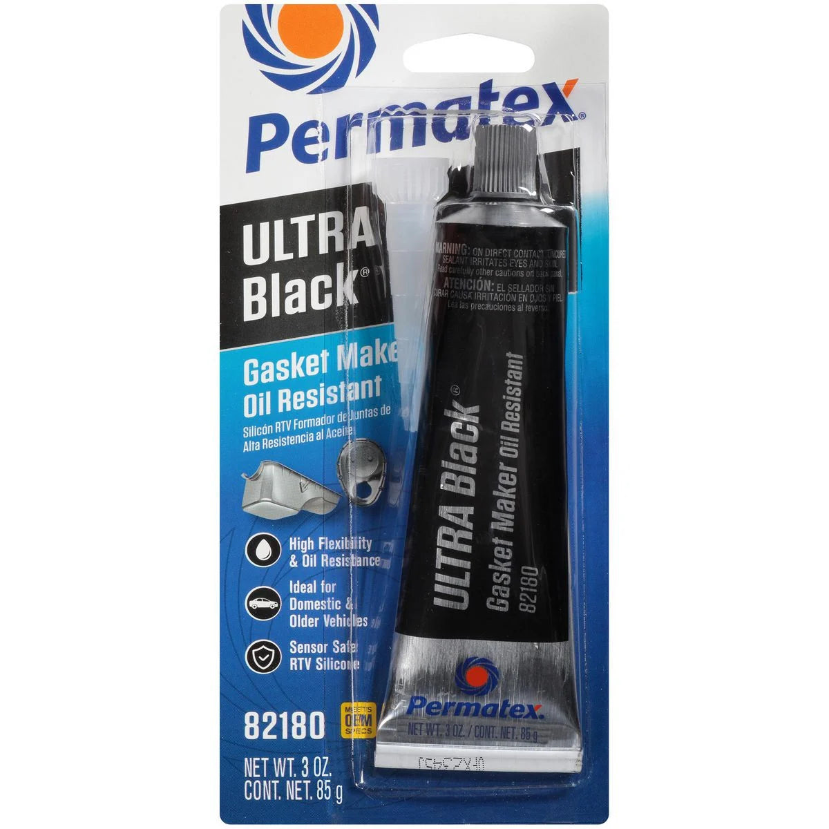 Permatex Ultra Black RTV Silicone Gasket Maker Oil Resistant 95g