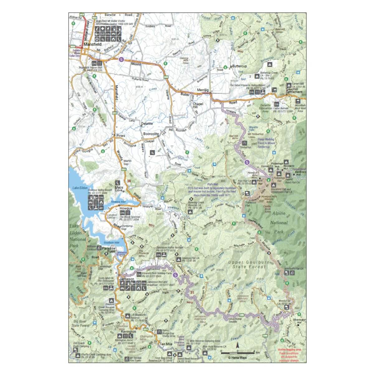 Hema High Country Victoria Atlas & Guide