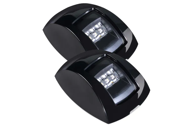 Narva 9-33V Lamps Black With Clear Lenses Pair