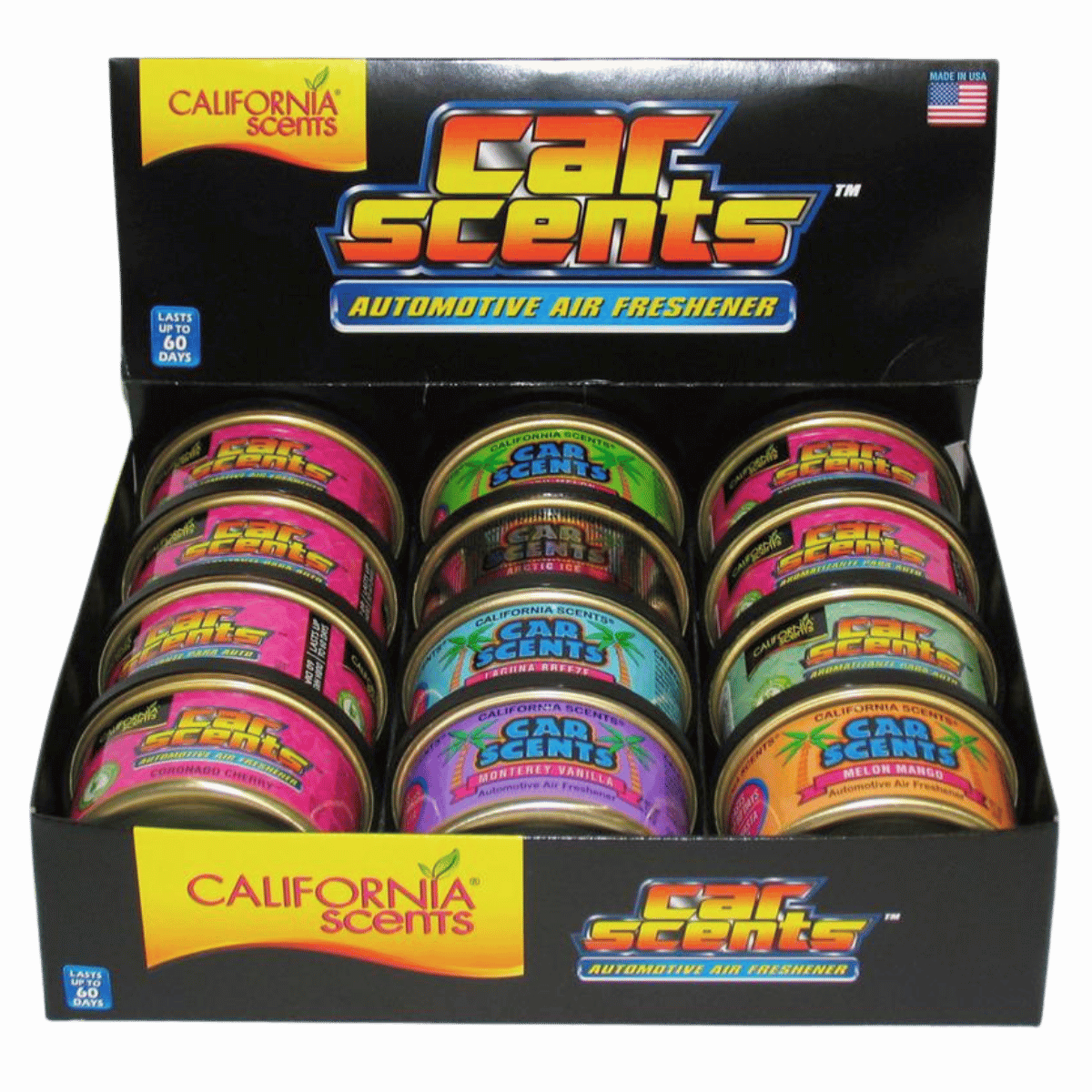 California Scents 12 Piece Assortment Car Air Fresheners