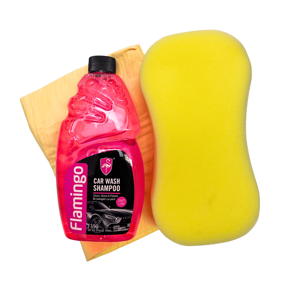 Car Care Pack with Sponge, Car Wash & Chamois