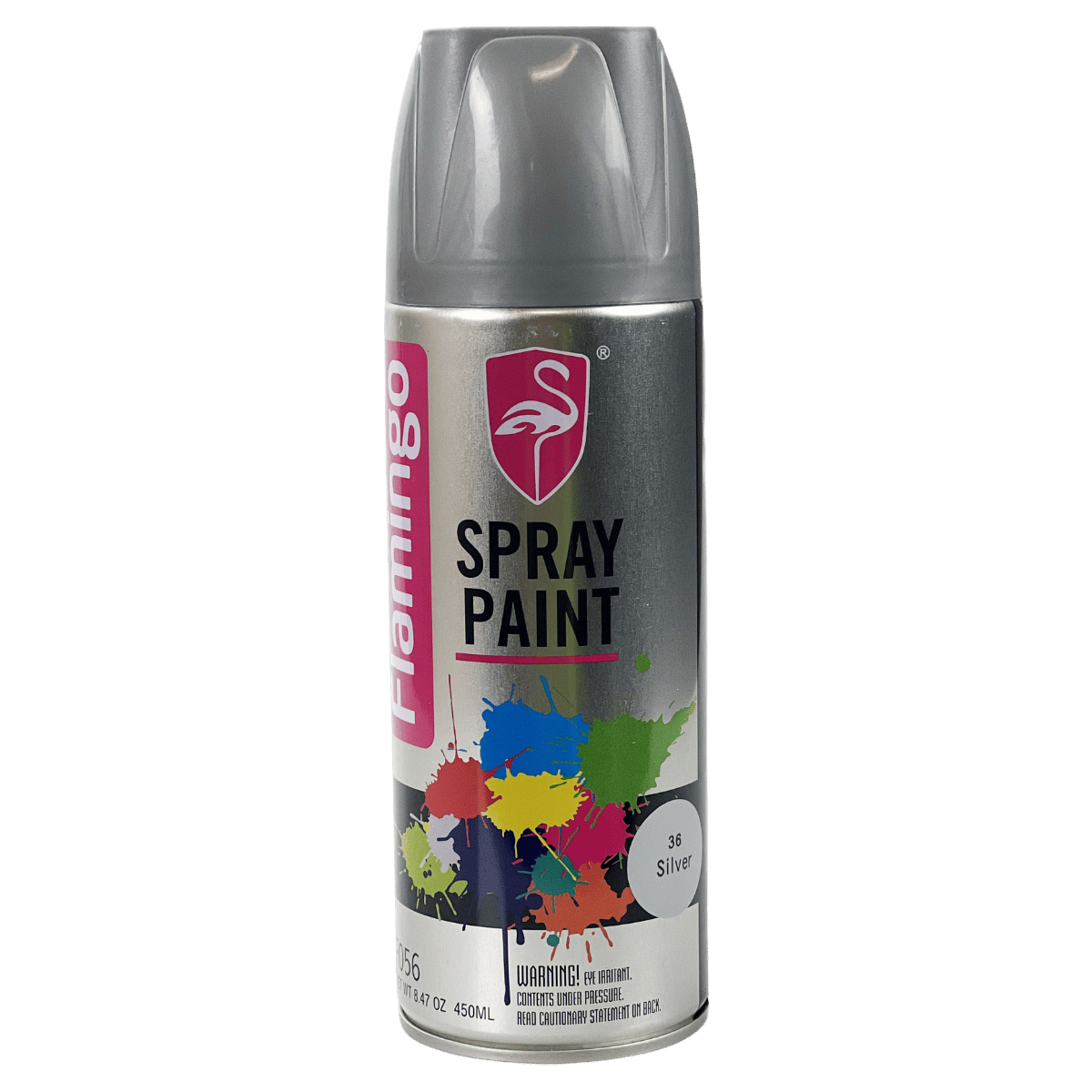 Flamingo Matt Silver Aero Spray Paint 450mL