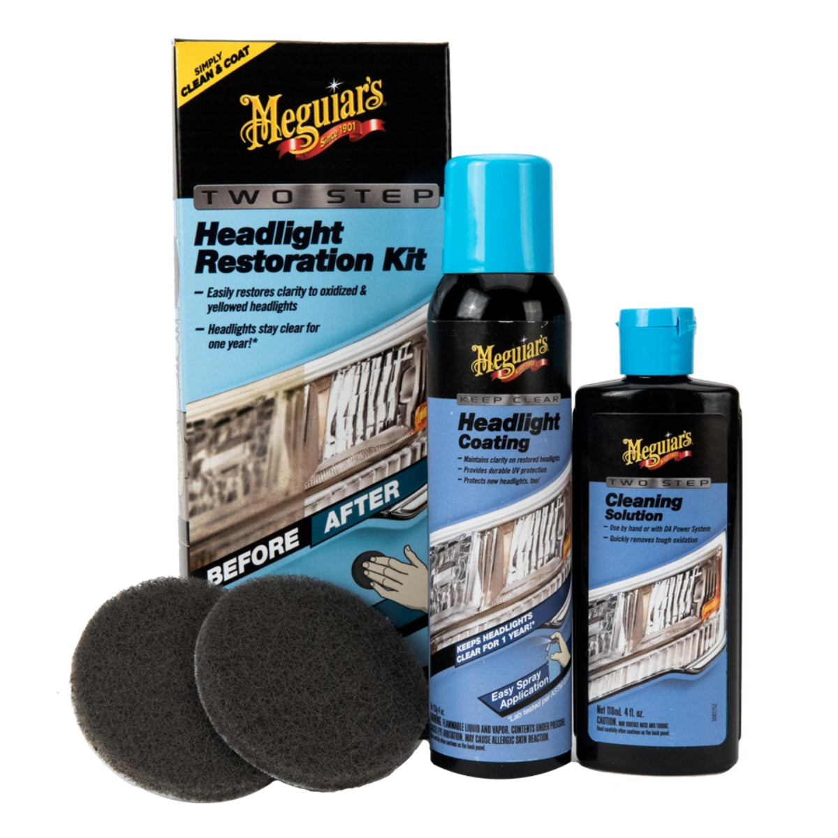 Meguiars Two Step Headlight Restoration Kit