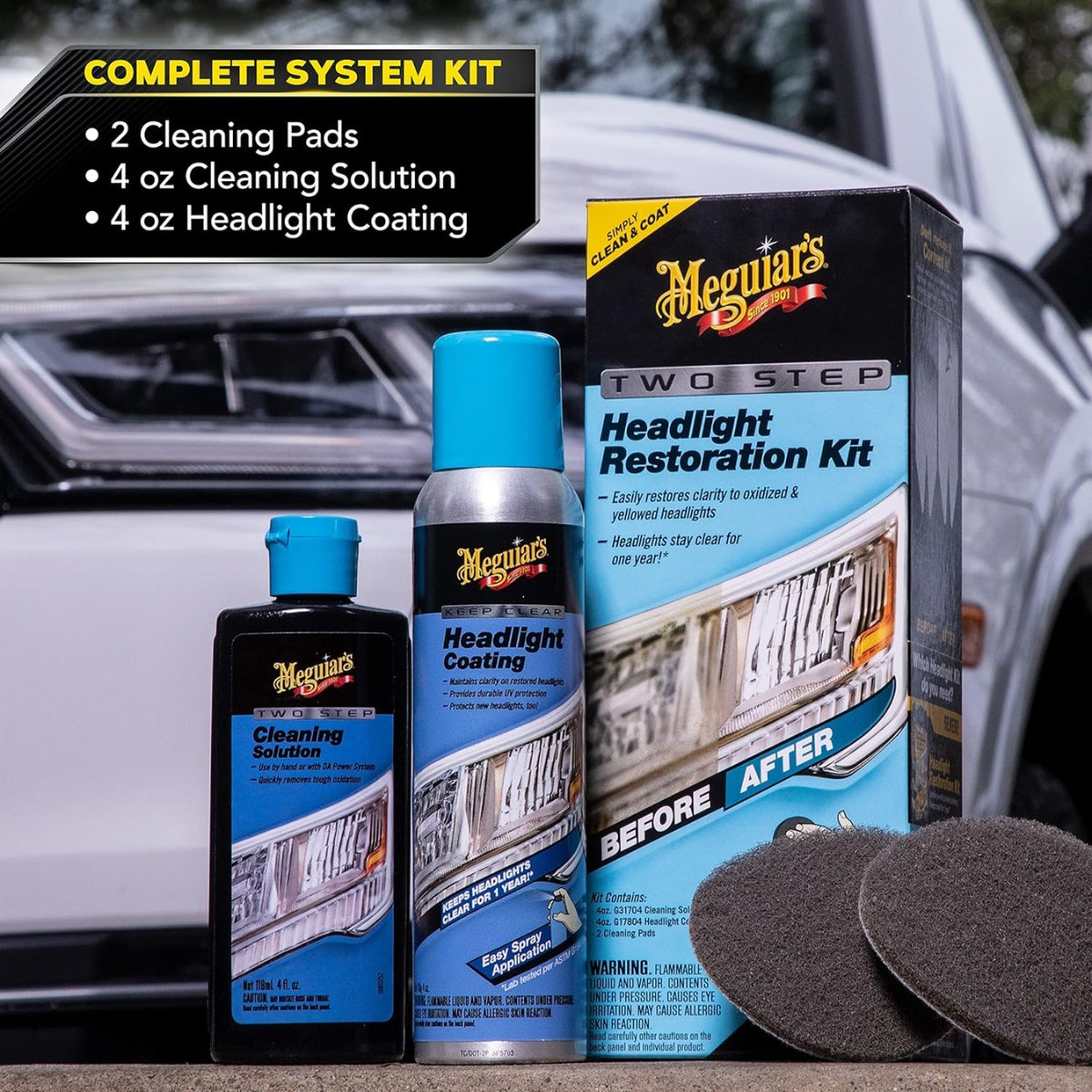 Meguiars Two Step Headlight Restoration Kit