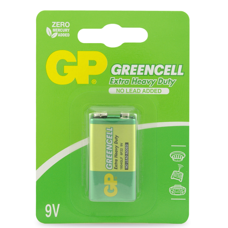 GP Greencell Extra Heavy Duty Battery 9 Volt
