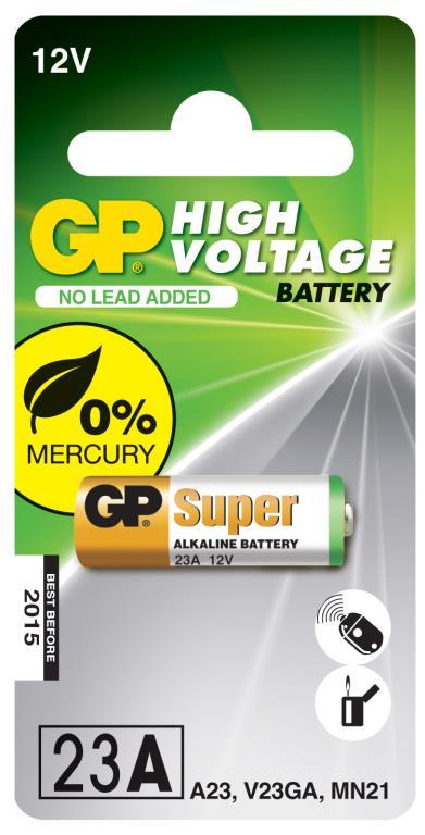 GP High Voltage Alkaline 12 Volt Battery GP23AC1