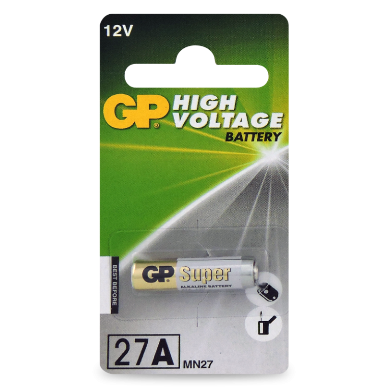 GP High Voltage Alkaline 12 Volt Battery GP27AC1