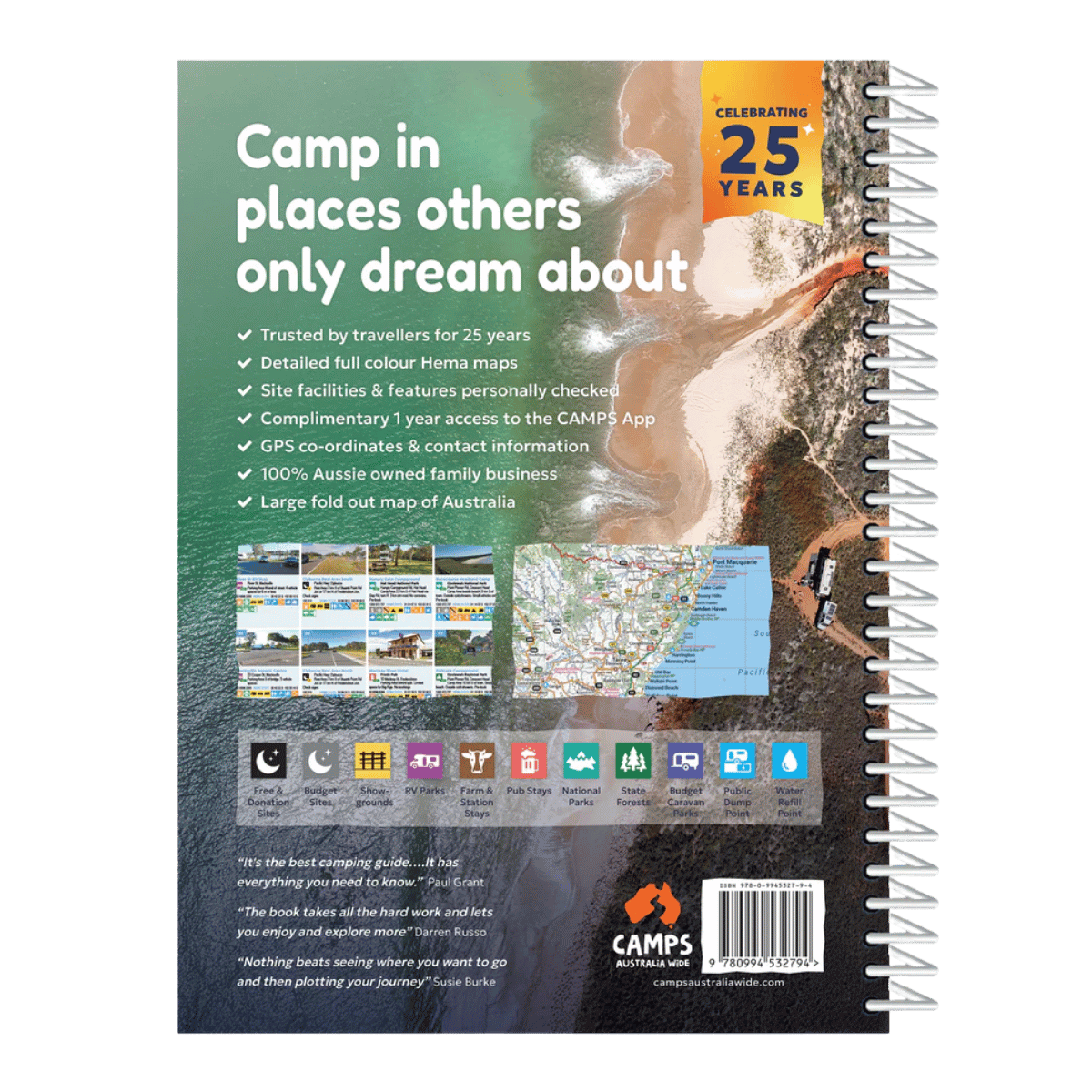 Hema Camps 13 Australia Wide Spiral Book Easy To Read Large