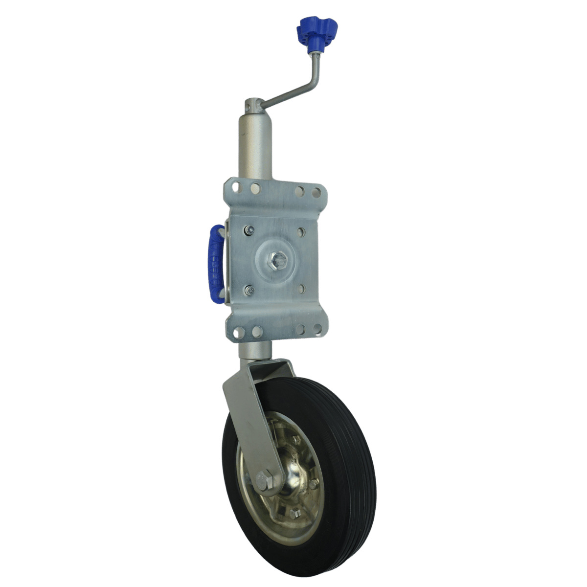 Jockey Wheel Swivel with U Handle Solid Rubber Tyre