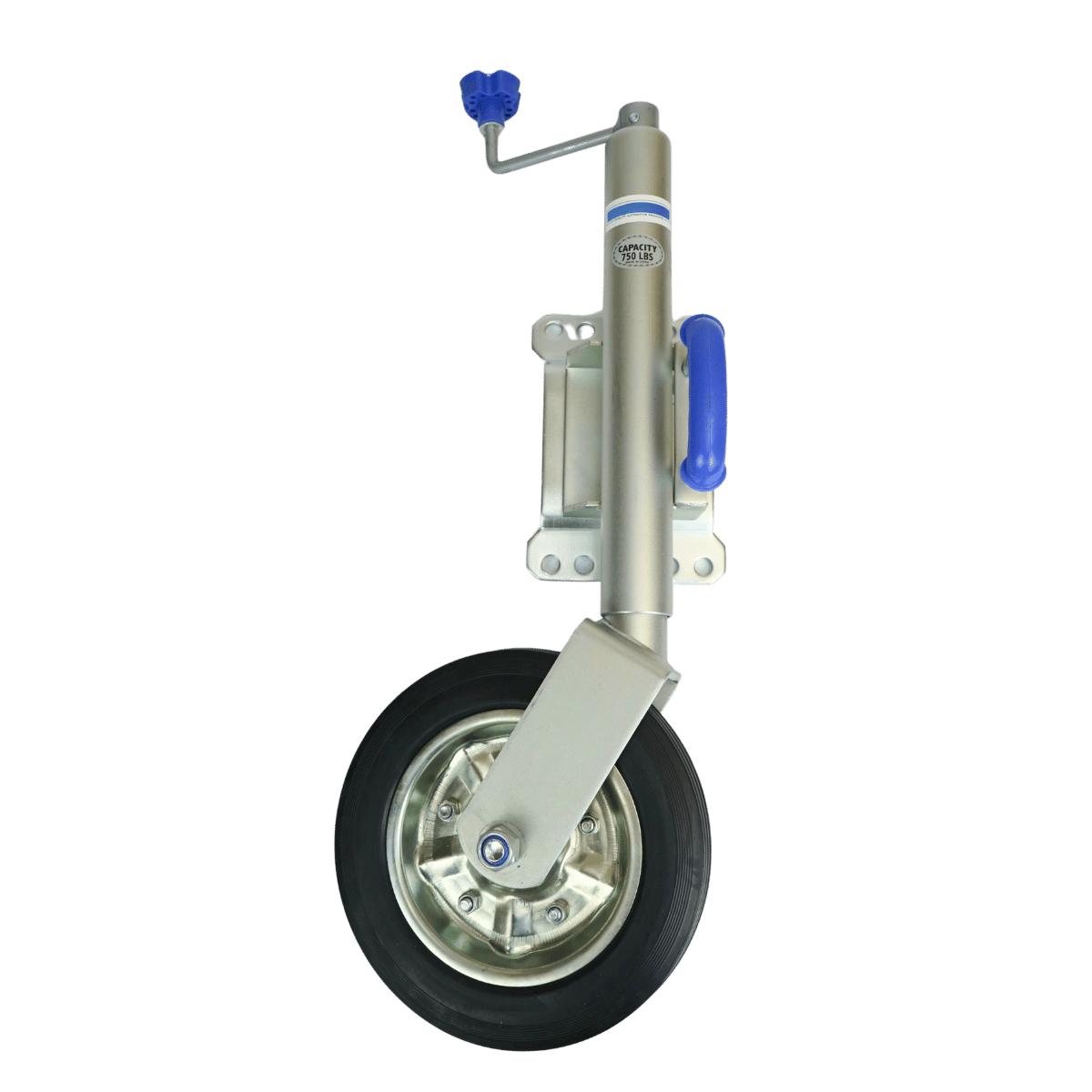Jockey Wheel Swivel with U Handle Solid Rubber Tyre
