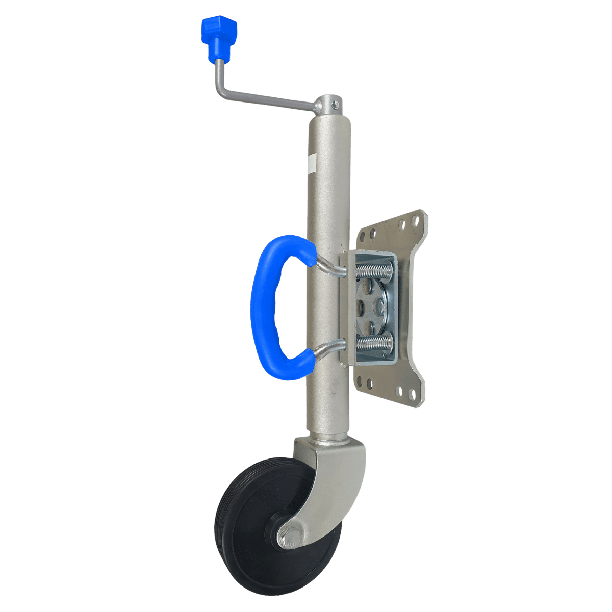 Jockey Wheel Swivel with U Handle Solid Rubber Tyre