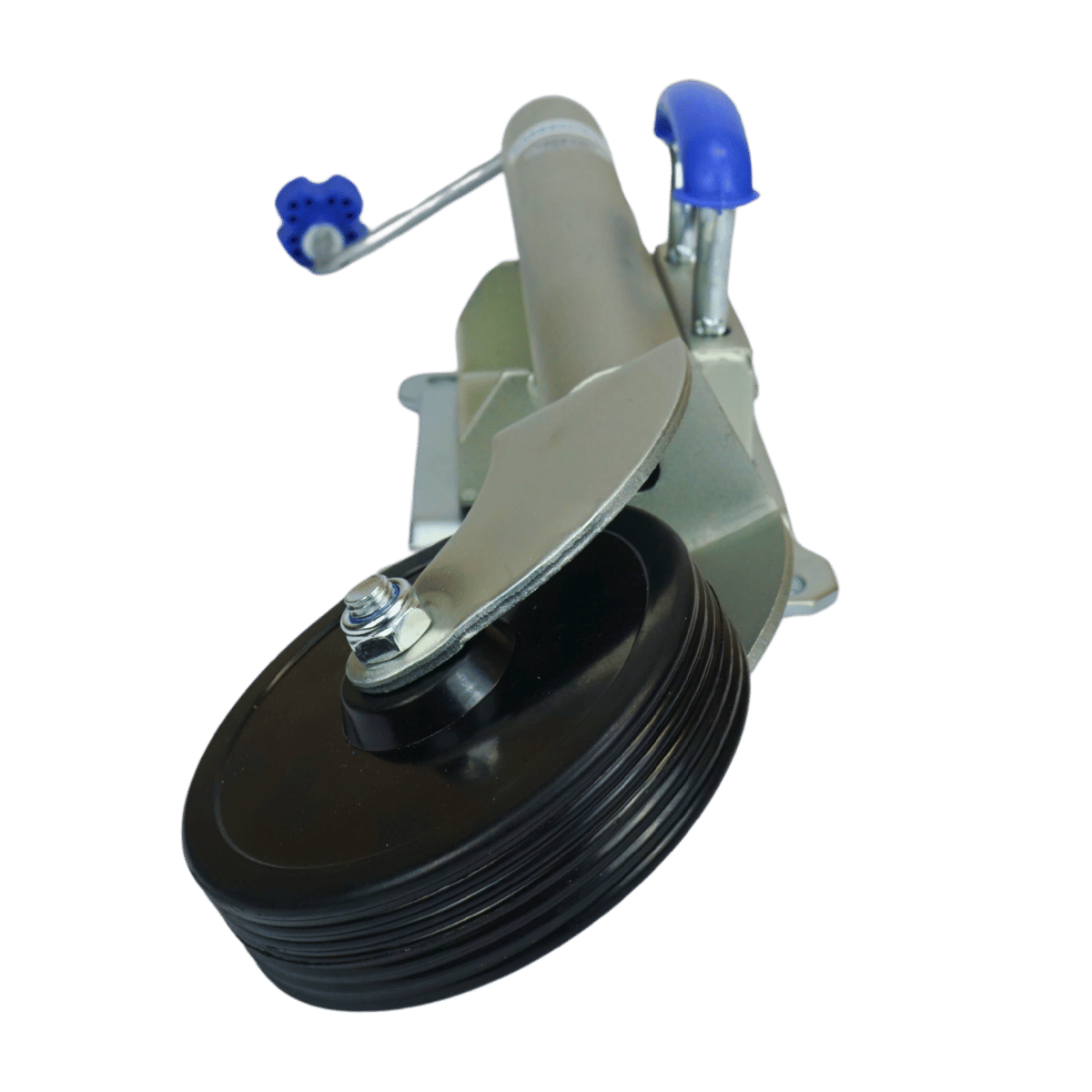 Jockey Wheel Swivel with U Handle Solid Rubber Tyre