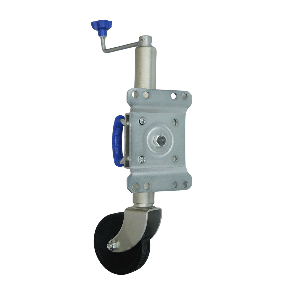 Jockey Wheel Swivel with U Handle Solid Rubber Tyre