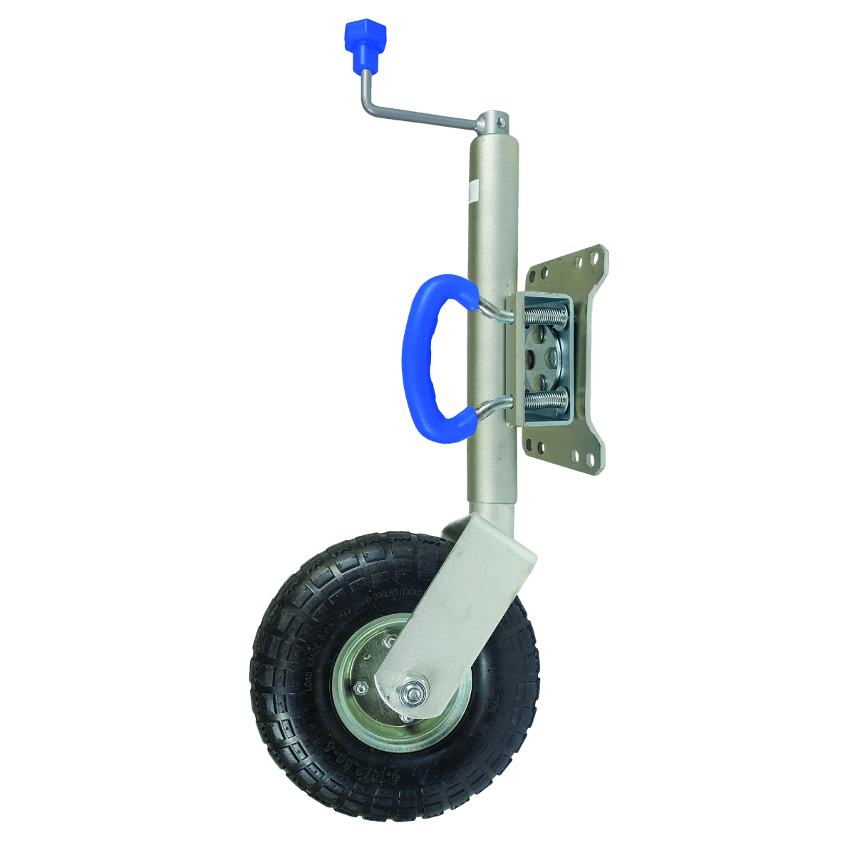 Jockey Wheel Swivel with Clamp & Pneumatic Rubber Tyre (10") 250mm