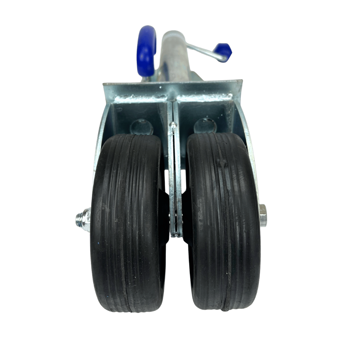 Jockey Wheel Swivel with U handle Twin Solid Rubber Tyres