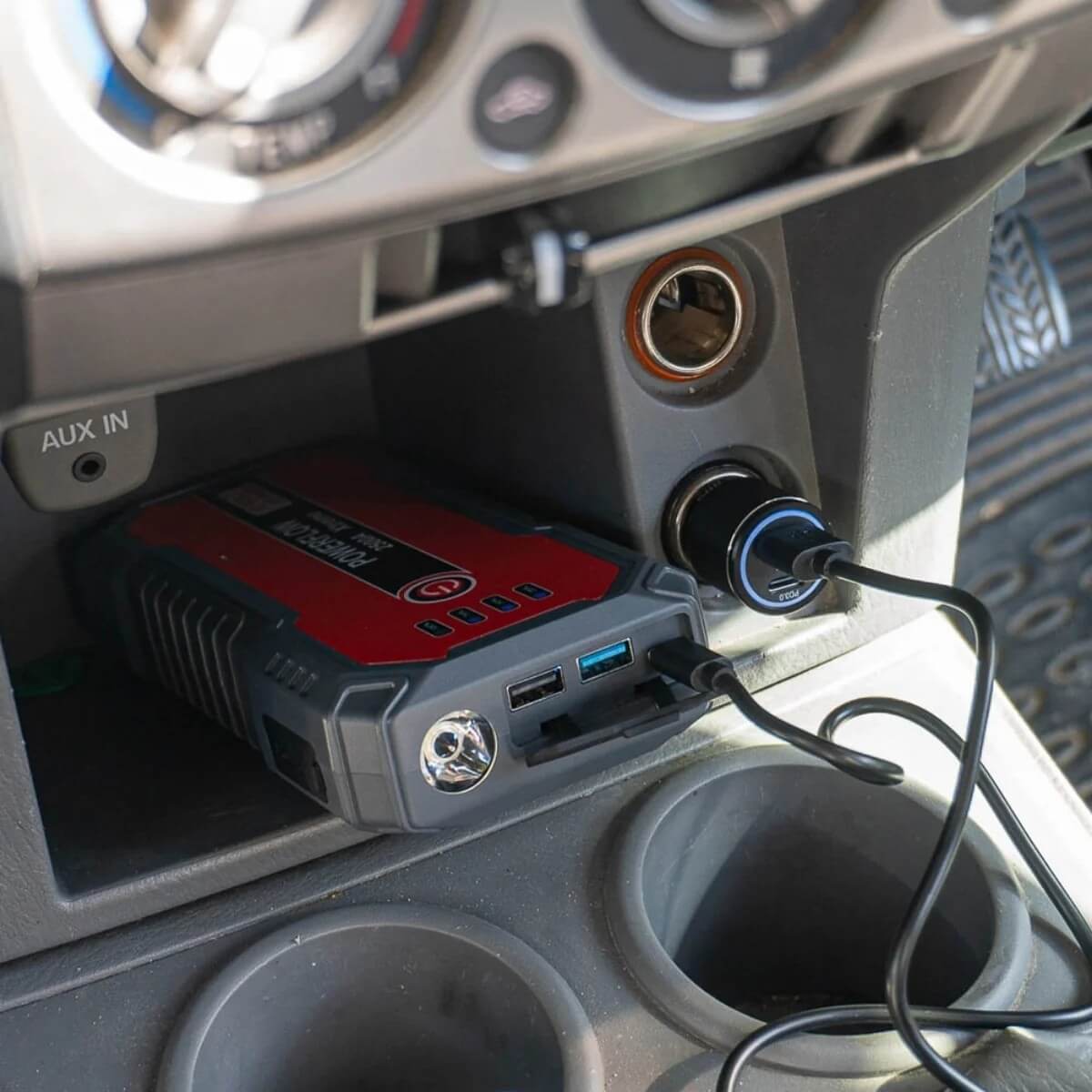 2500A Jump Starter & Power Bank 12V Lithium Capable with USB LED Light