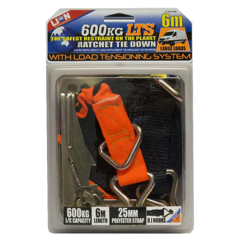 Lion Ratchet Tie down 6M 600kg