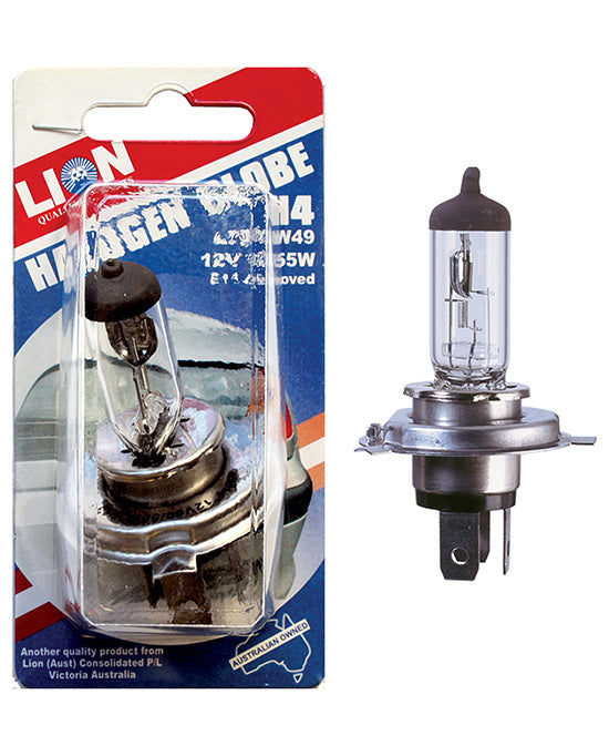Lion Quartz Halogen Globe H4 12V 60/55W P43T