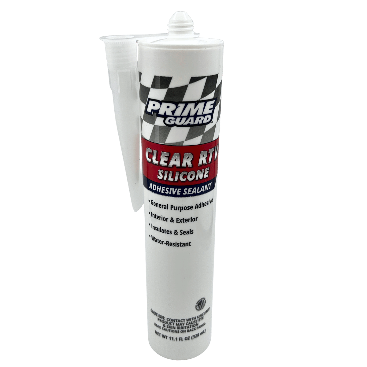Prime Guard Clear RTV Silicone Adhesive Sealant 328ml