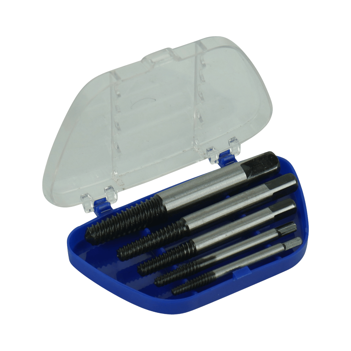 Screw Extractor Set Hi-Grade Steel with Holder 5 Piece