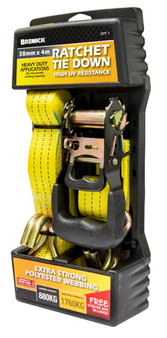 Bremick Ratchet Tie Down 38mm x 4m
