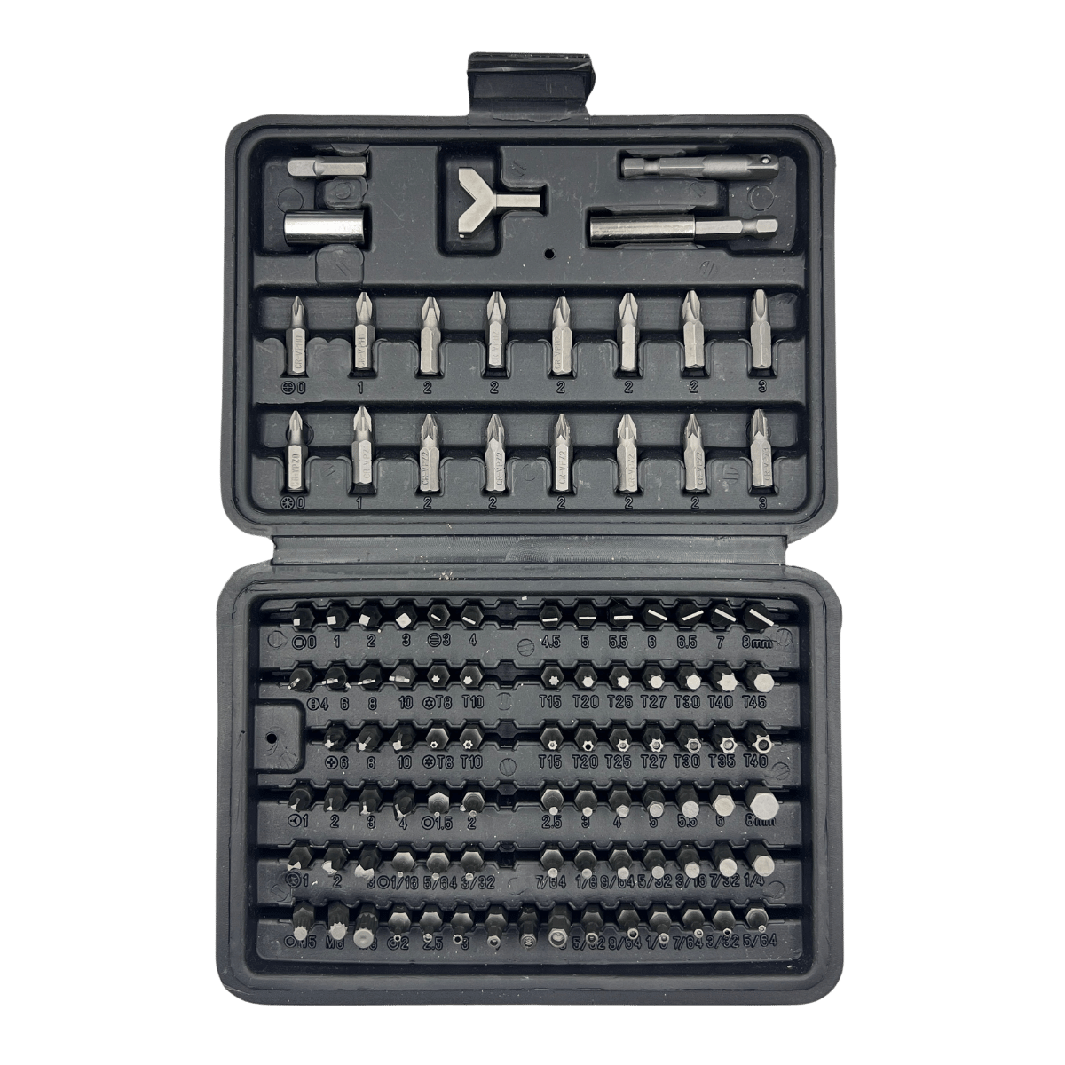 Power Bit Set with Plastic Case 100 Pce