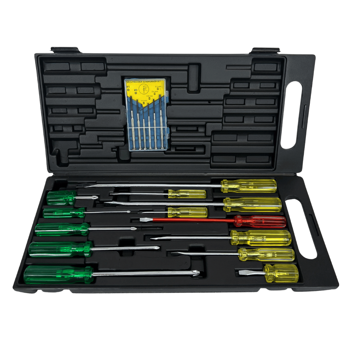 Screwdriver Set With Compact Case 19 Piece