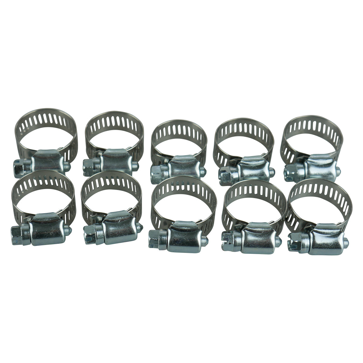 Amgauge Part Stainless Steel Hose Clamps (12-27mm) 1/2"-1.1/16" 10 Pack