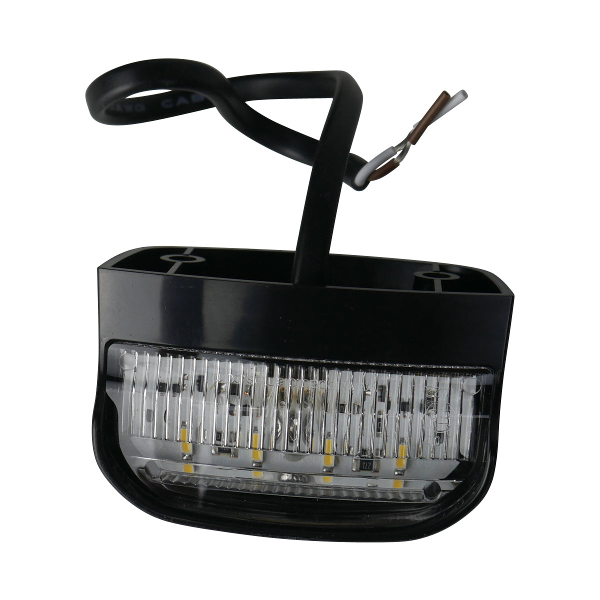 12V Universal 5 Core Trailer Wiring Kit With Square LED Lamps & Number Plate Light