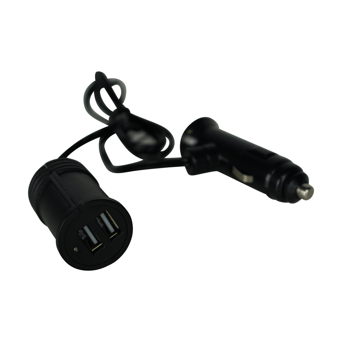 Dual USB Ports with Cigarette Lighter Plug