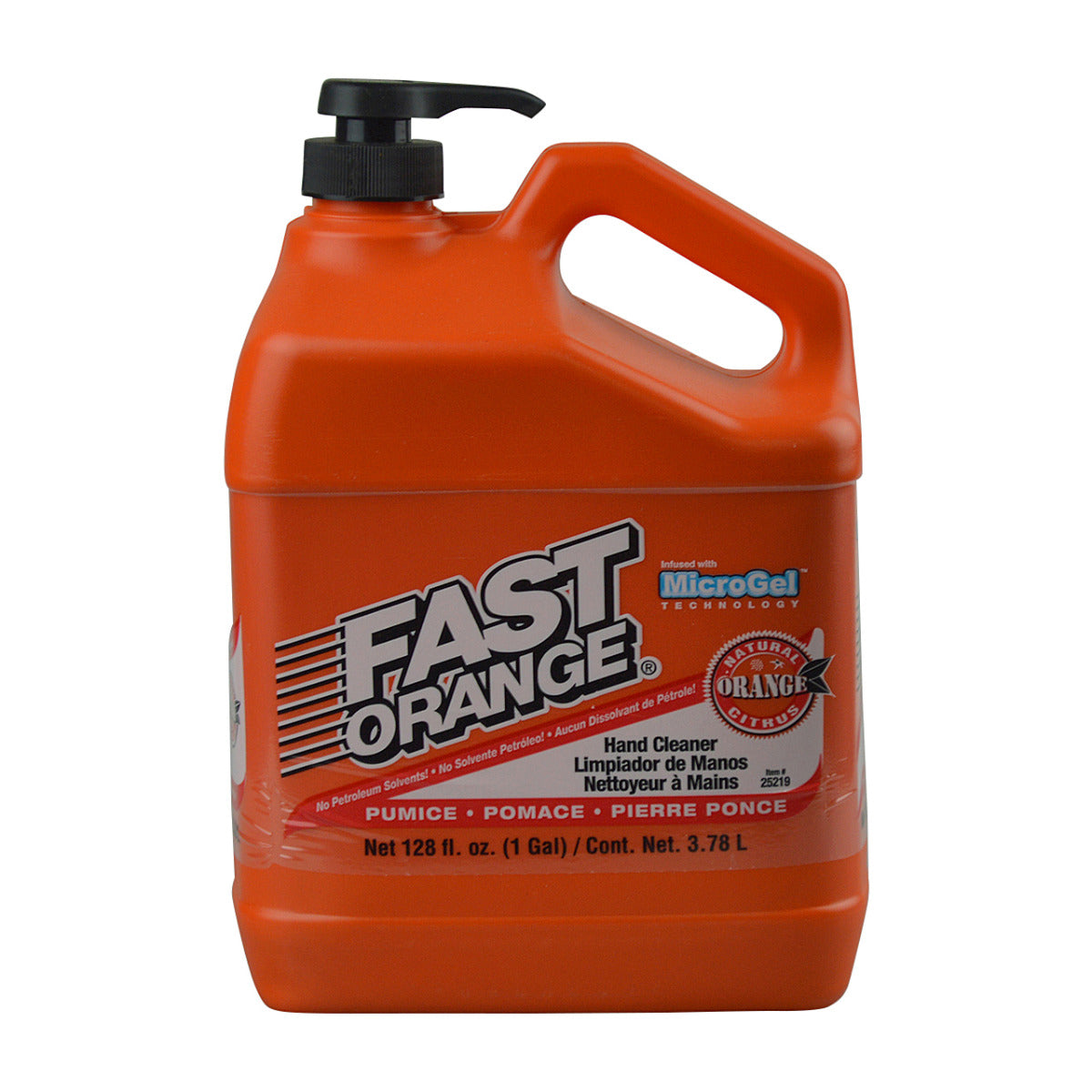 Fast Orange Hand Cleaner Pumice Grit With Pump 3.78L