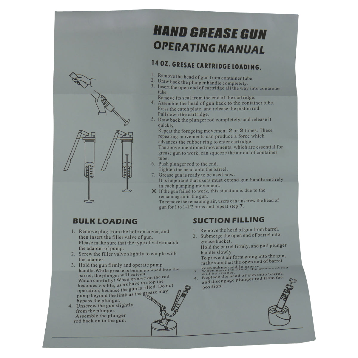 Grease Gun 450cc with Lever Action