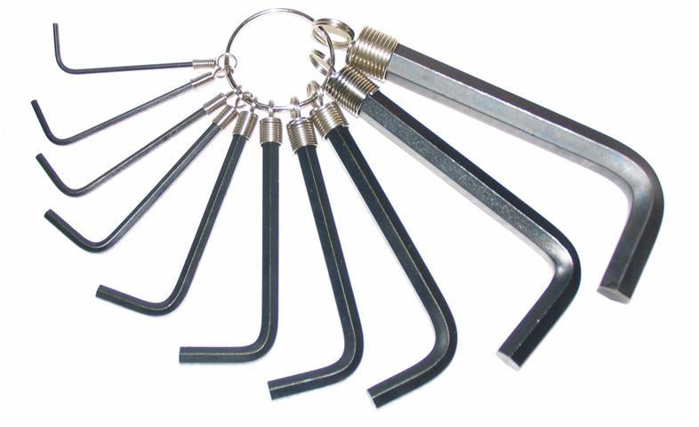 Hex Key Set Metric 10 Piece | Chrome Vanadium Steel