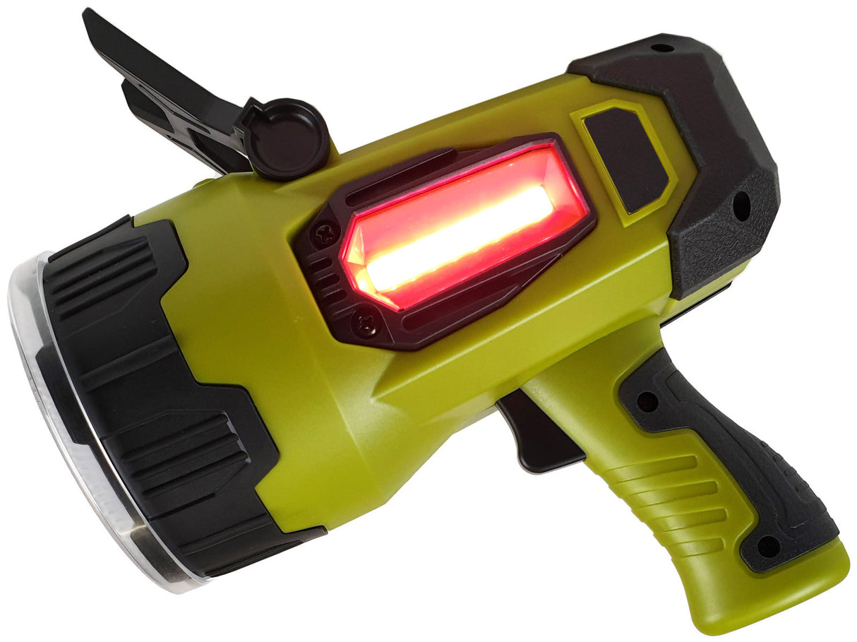 Long Distance Spotlight Torch With Side Lamp