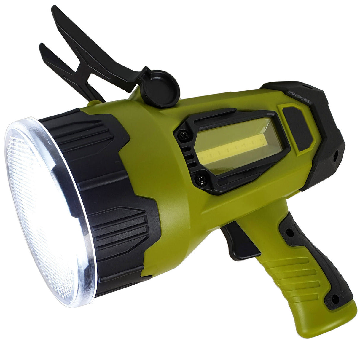 Long Distance Spotlight Torch With Side Lamp