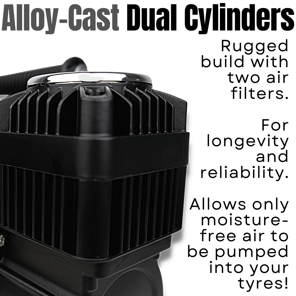 12v Air Compressor Twin Cylinder 300LPM